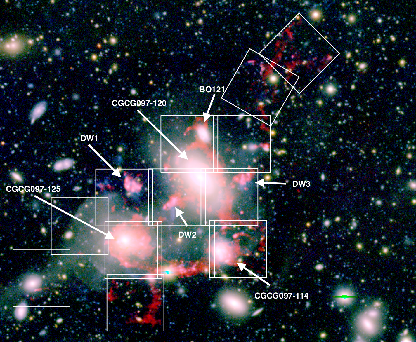 Simulation of galaxies and gas in the Universe. Credit: TNG Collaboration.