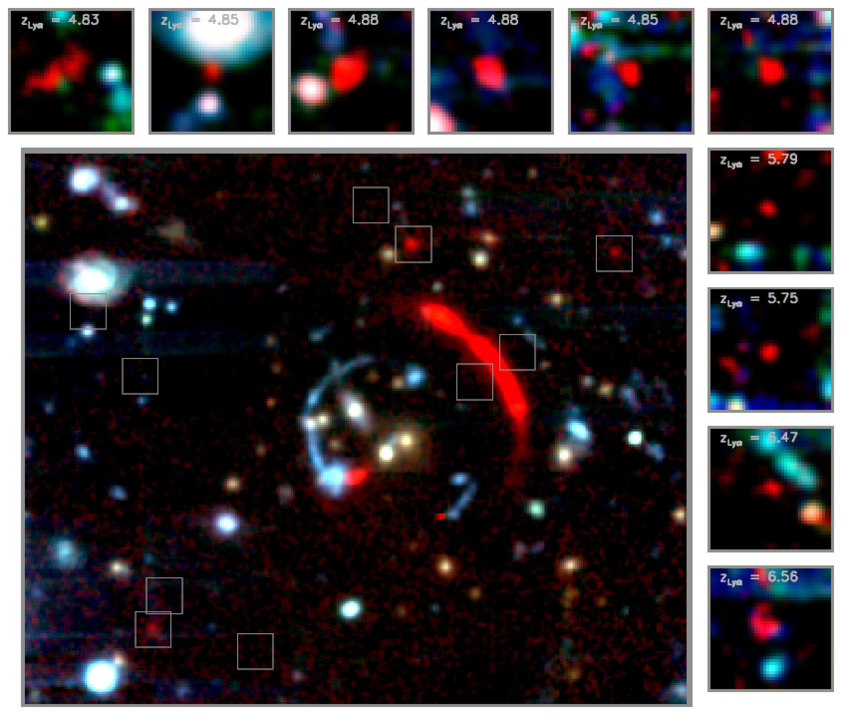 MUSE colour image of cluster core