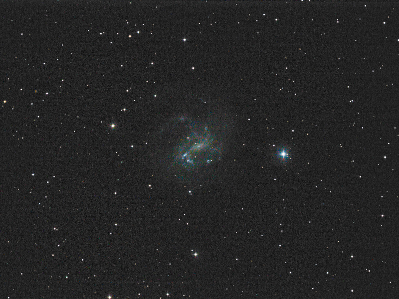 ngc4395 in canes venatici total exposure 3240 secs binning 4x4